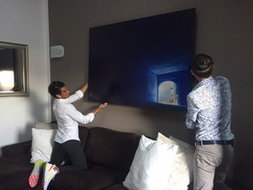 The Blue Pearl Deep Blue Proof of Artist Delivery, Tiago e Tania