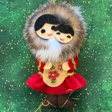 Thumbnail: Fur trimmed Alaskans Ornaments