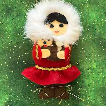 Thumbnail: Fur trimmed Alaskans Ornaments