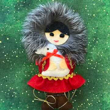 Thumbnail: Fur trimmed Alaskans Ornaments