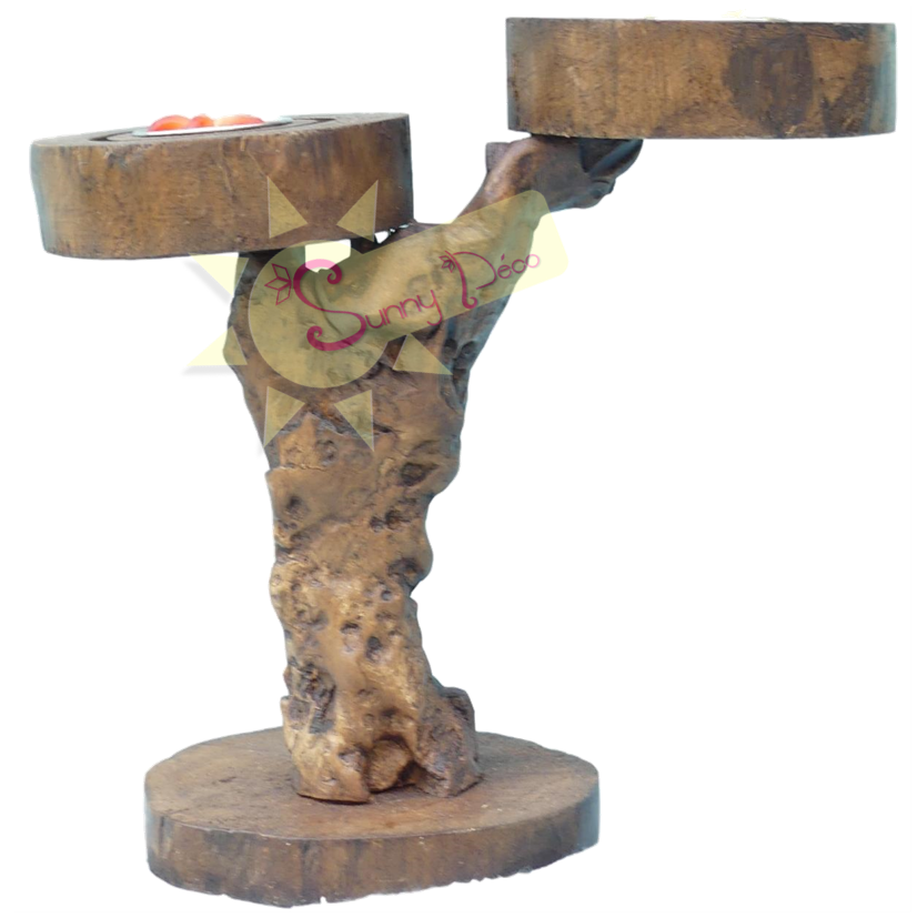 Miniature : Bougeoir racine 2 bougies