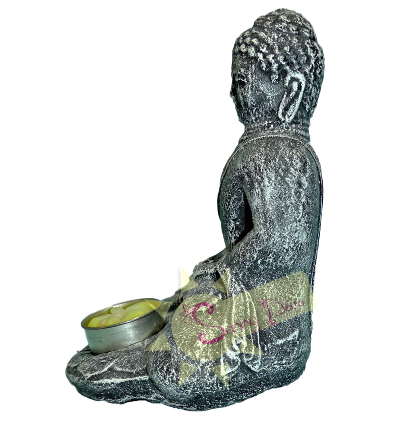 Miniature : Bougeoir bouddha méditation