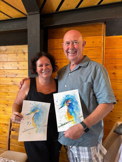 Watercolour Kingfisher workshop
