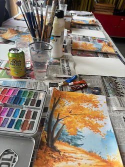 Autumn watercolour landscape workshop