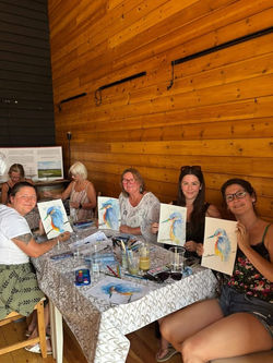 Watercolour Kingfisher workshop