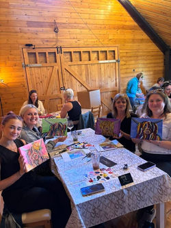 Highland cow painting workshop