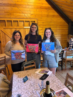 Highland cow painting workshop