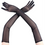 Thumbnail: Black Semi Sheer Elbow Length Gloves, Long Evening Gloves, Hen Party mesh Gloves