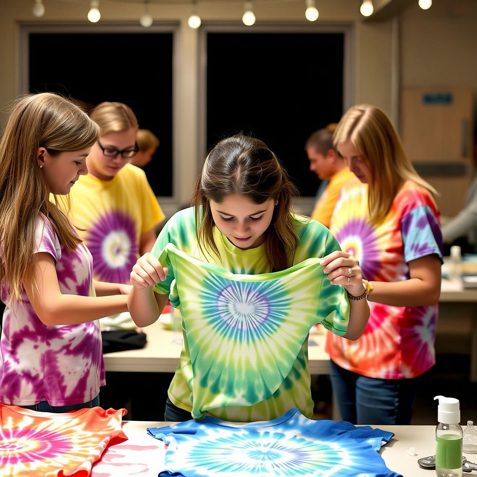 t shirt making tie dye party event adults