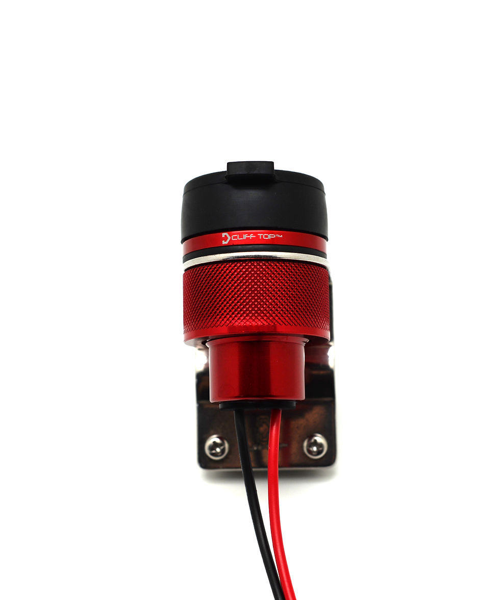 Miniatura: Cliff Top 4.6 Amp Aluminium Motorcycle Handlebar USB Charger (MAR)