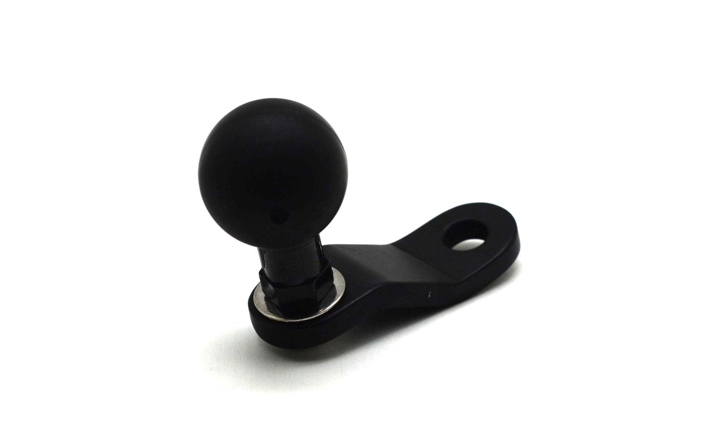Cliff-Top Motorcycle Rear View Mirror Mounting Base with 10mm Hole and 1" Ball