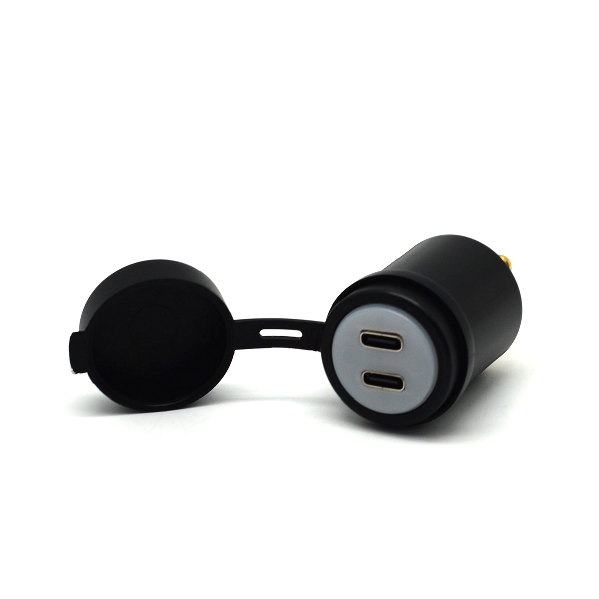 Dual USB-C DIN to USB Charger for Motorcycle