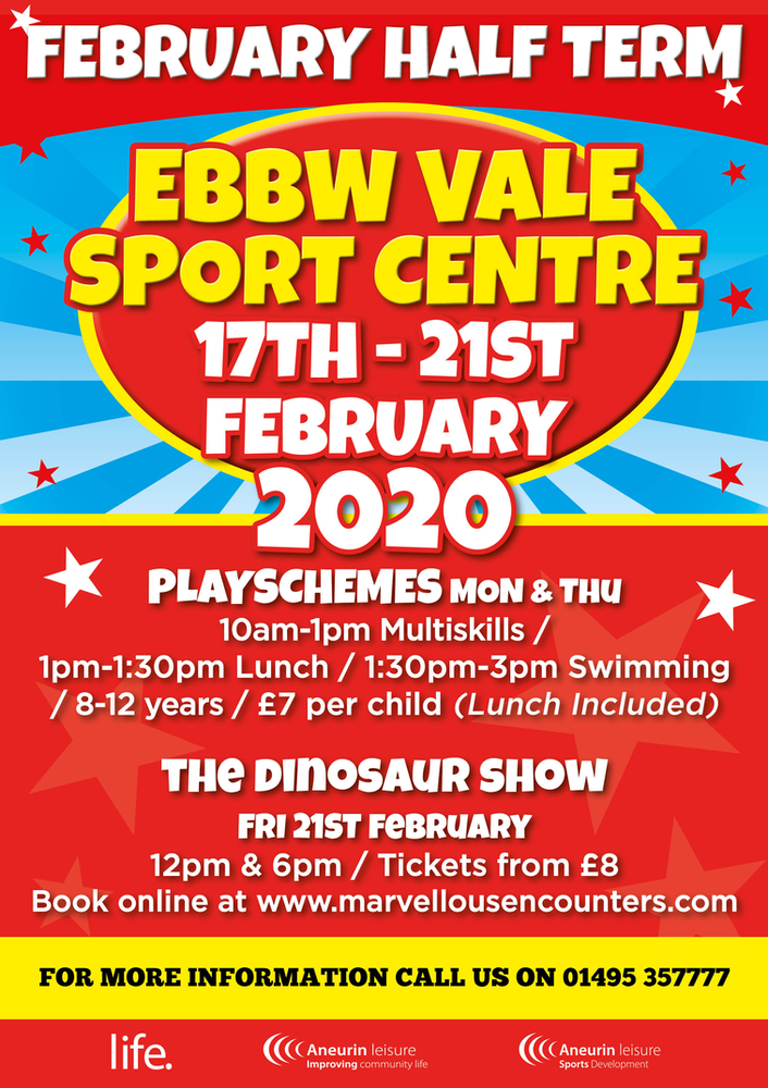 Half Term Activities Ebbw Vale Sports Centre
