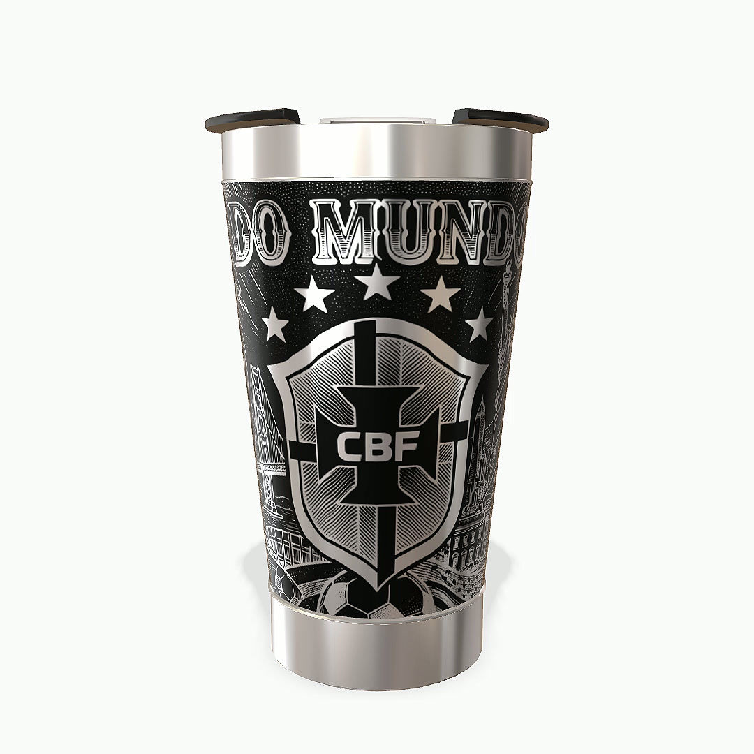 Taza térmica de la Selección Nacional Brasileña 473ml - CBF-01