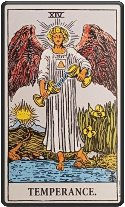 an angel pouring water