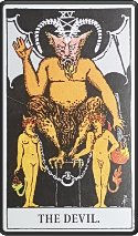 devil with tow naked people