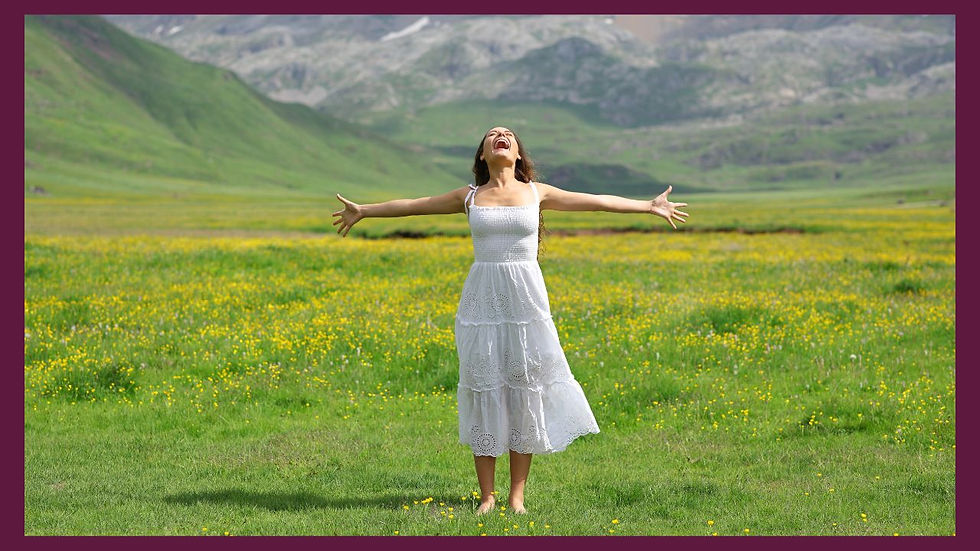 woman in a meadow