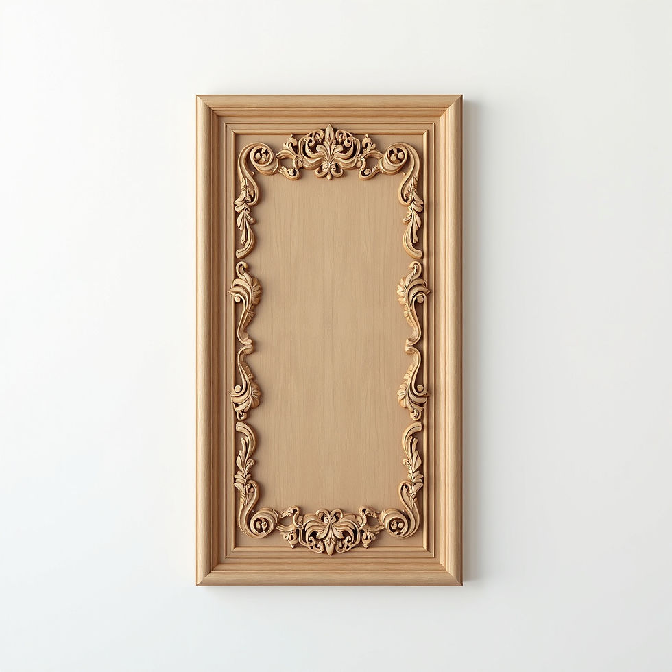 लकड़ी का अलंकृत पैनल