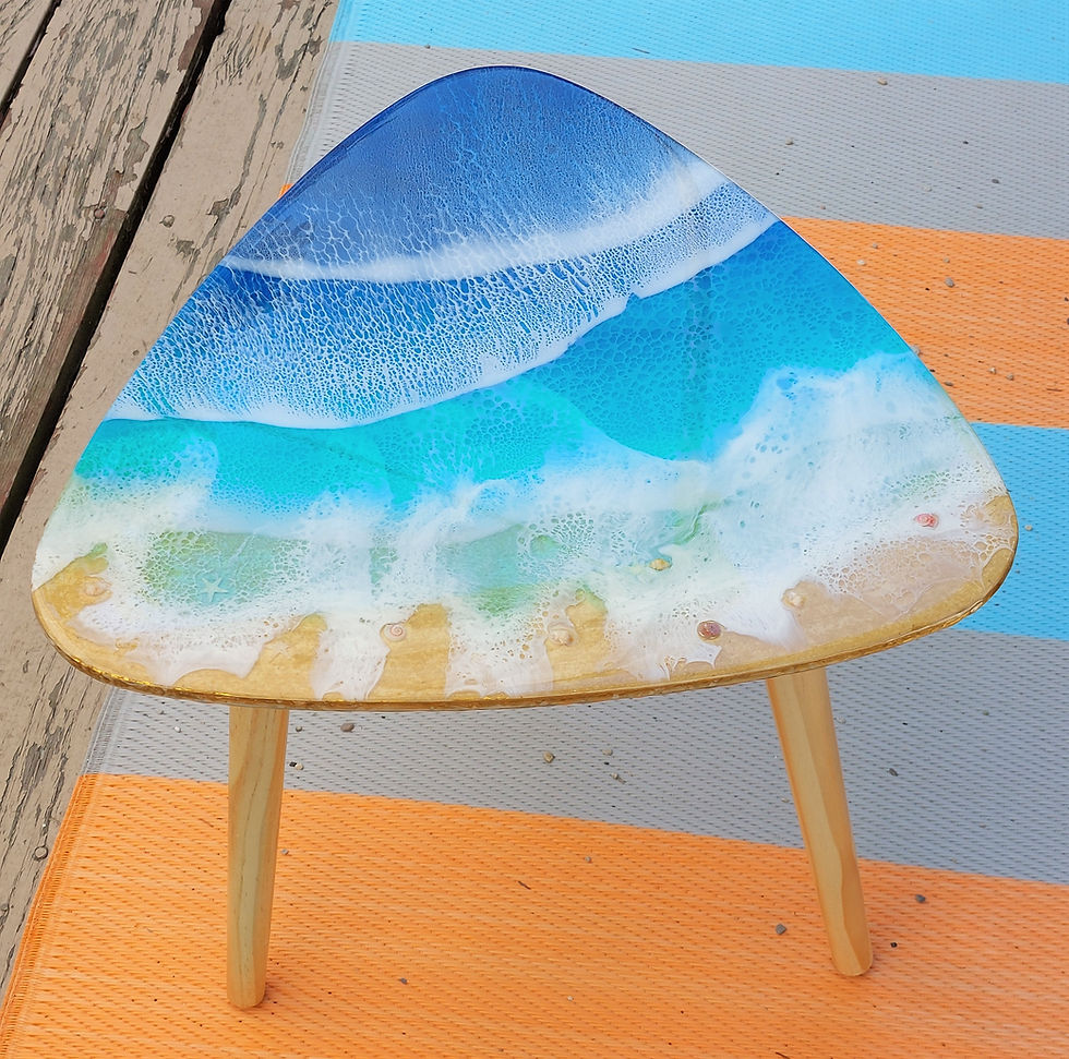 Thumbnail: Ocean Theme Side Table w Small Shells