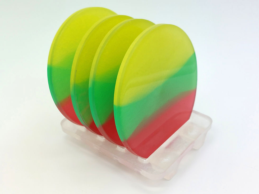 Thumbnail: Yellow Green Red Coasters