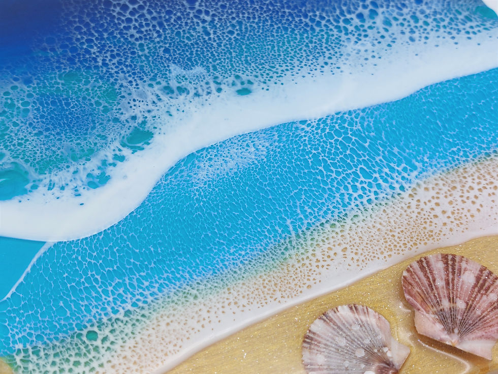 Thumbnail: Beach Theme Wood Canvas 8 x 8