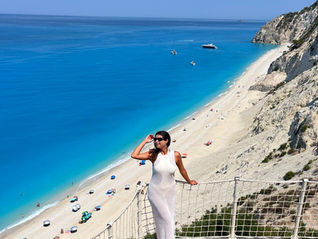 Praia de Egremni em Lefkada