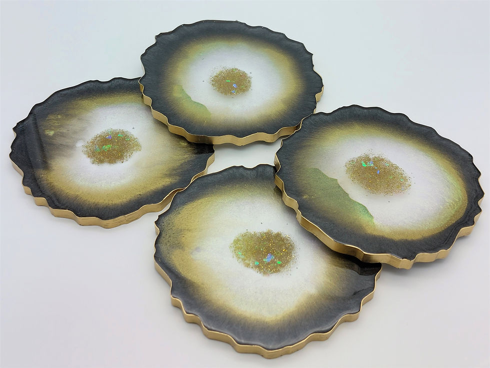 Thumbnail: Dark Matter Coaster Set of 4 w Holder