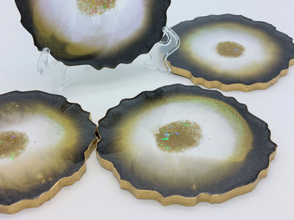 Thumbnail: Dark Matter Coaster Set of 4 w Holder