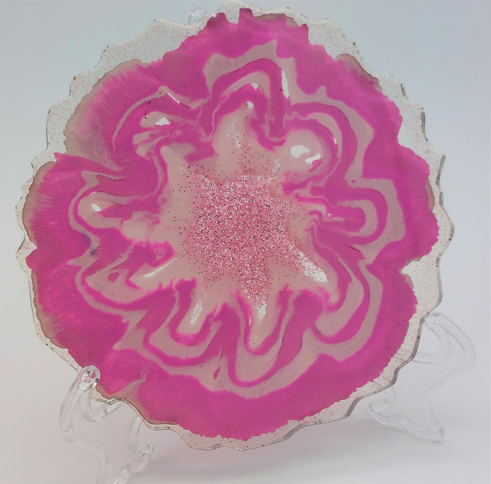 Thumbnail: Pink Flower Coaster