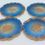 Thumbnail: Blue Lagoon Coaster Set of 4 w Holder