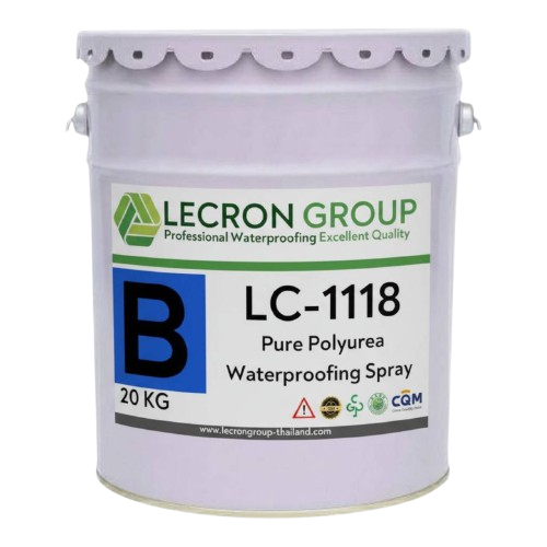 ถังผลิตภัณฑ์ LC-1118 Pure Polyurea Waterproofing Spray ขนาด 20 KG ส่วนผสม B จาก Lecron Group