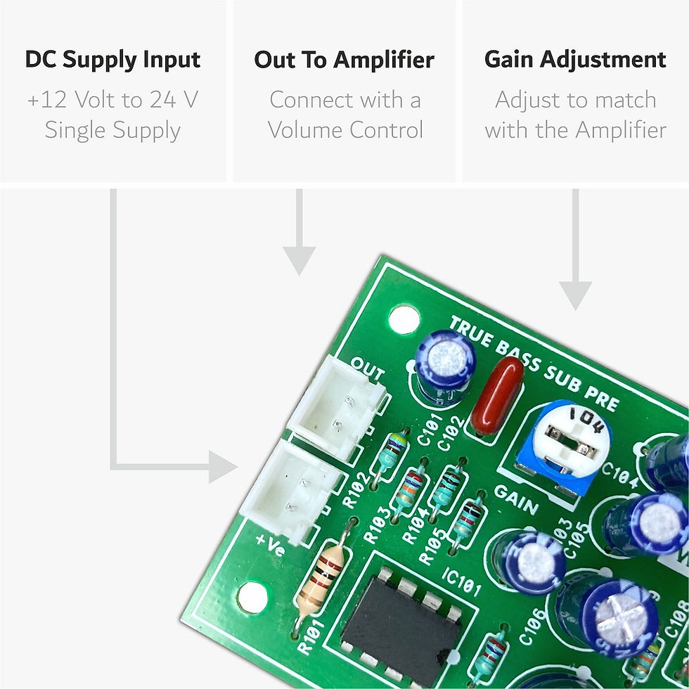 Thumbnail: WEON® True Bass Subwoofer Pre/Low-Pass-Filter Board for True Bass Output