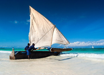This is the beach off Matemwe in Zanziba