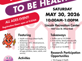CCTST West End Community Research Advisory Board Hosts Community Health Event