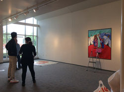 installing artwork