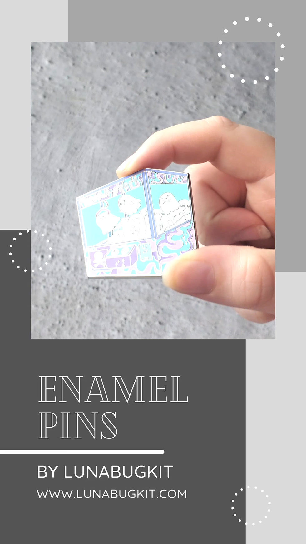 Thumbnail: Grab-a-Ghost 2.0 - Enamel Pin