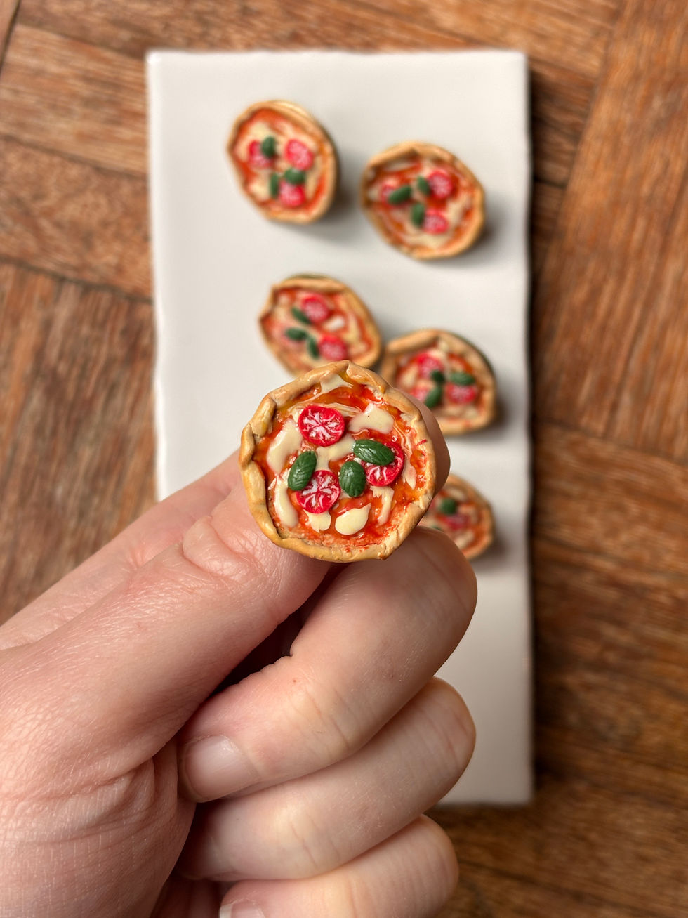 Thumbnail: Miniature Woodfired Margherita Pizza Lapel Pin