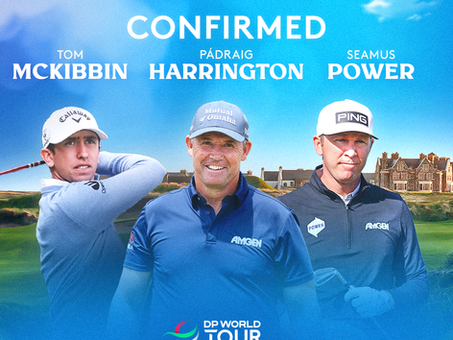 Pádraig Harrington, Tom McKibbin and Séamus Power will return to the island of Ireland for the Amgen Irish Open from September 9-13.