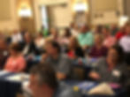 Fully engaged conference attendees