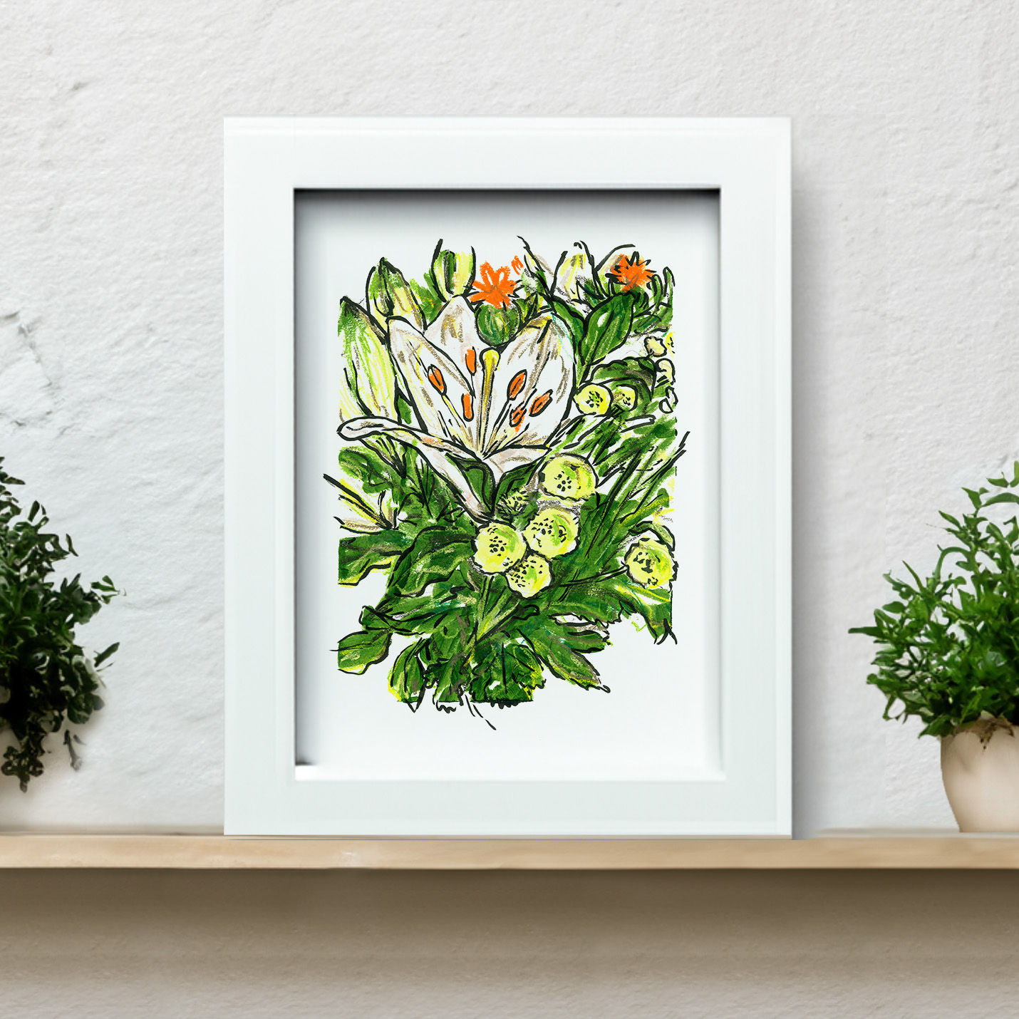 A5 250gsm Art Print | "Birthday Lilies" II