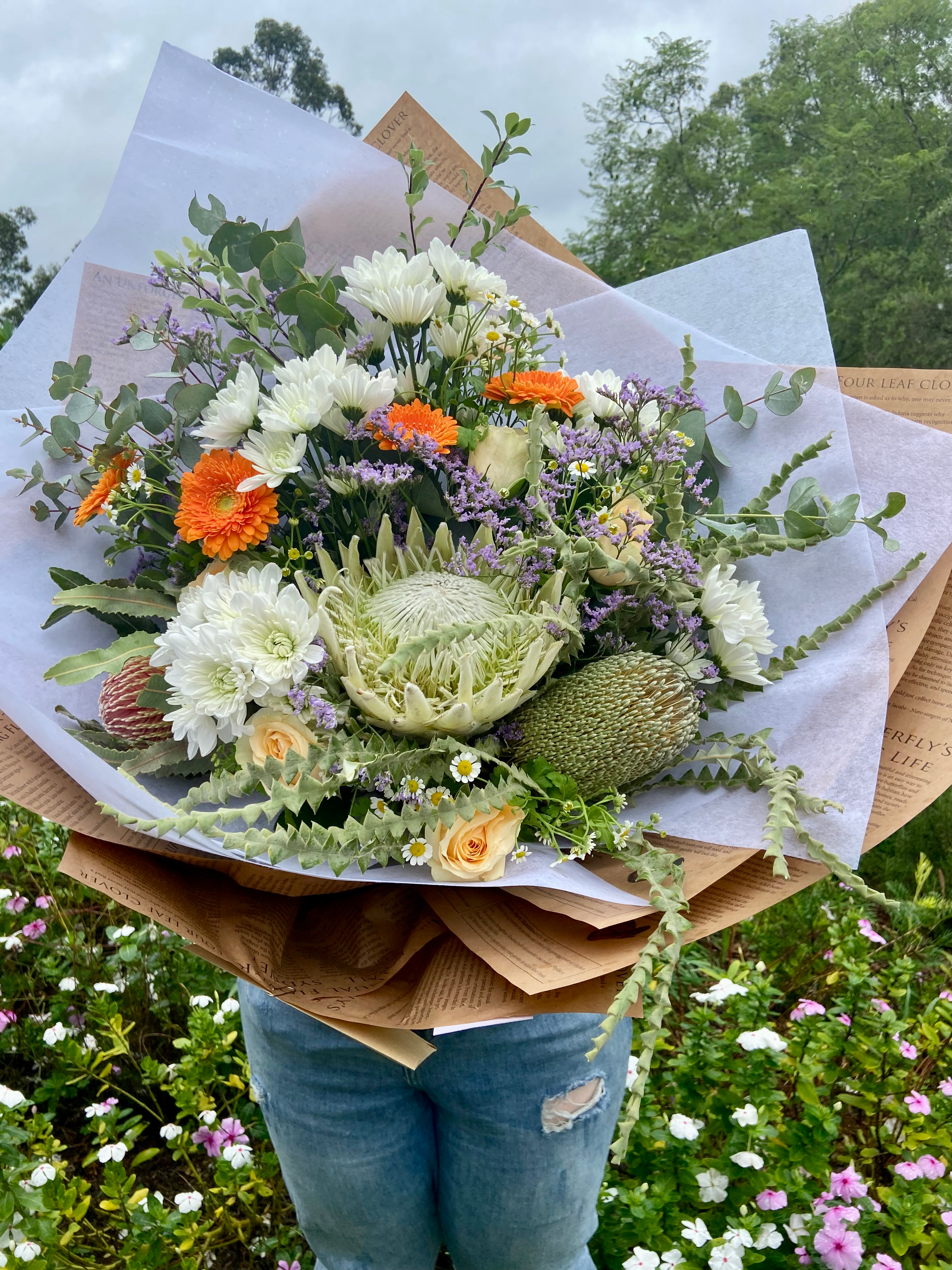 Large native flower bouquet