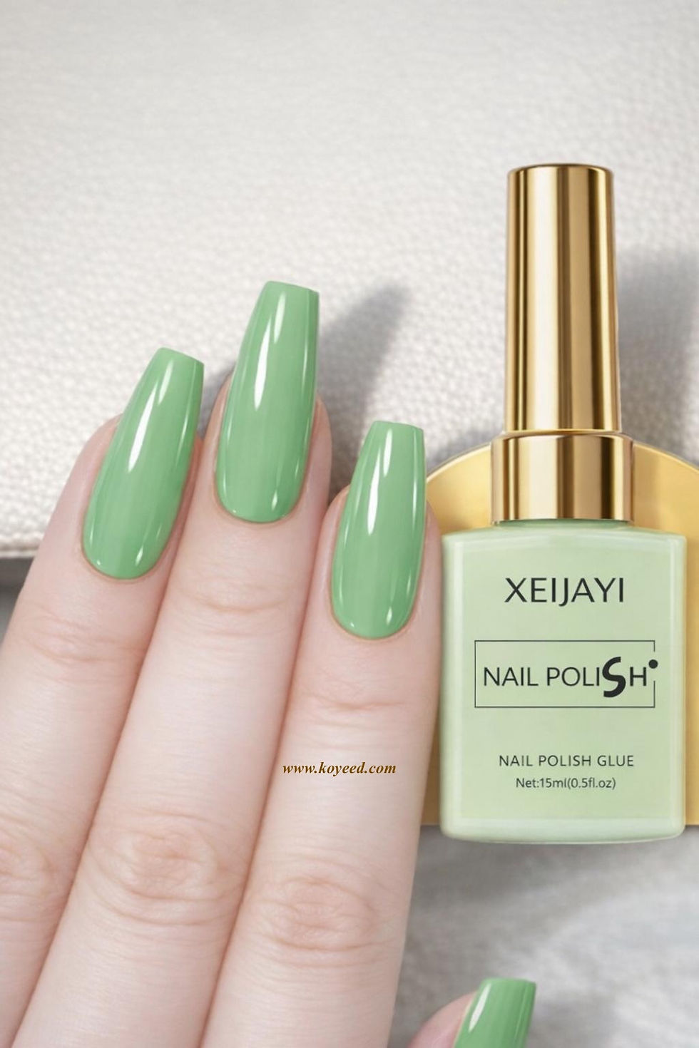 Soft Green Gel Nail Polish | Available At Koyeed Nail Care Store