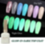 Glow In Dark Green Effect Top Coat Gel Polish | Available at Koyeed Nail Care