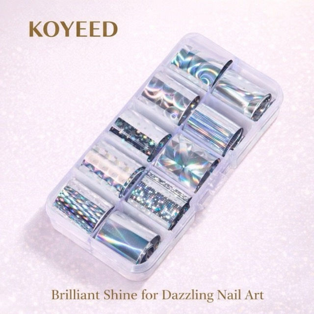 Dazzling Silver Nail Colours Foil | Available at Koyeed Nail Store