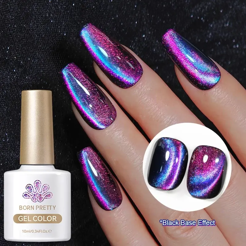 Purple Multichrome Shimmering Galaxy Glow Cat Eye | Available at Koyeed