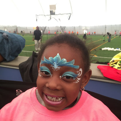 kids face paint princess crown