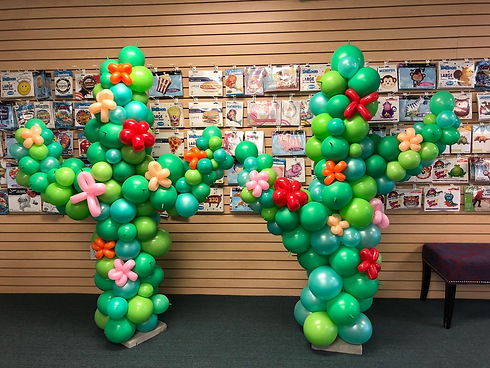 Cactus balloon sculptures