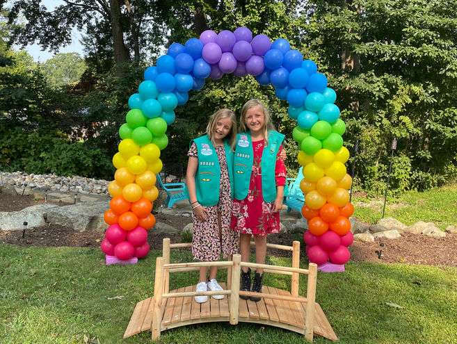 Rainbow Balloon Arch in Fairfield CT