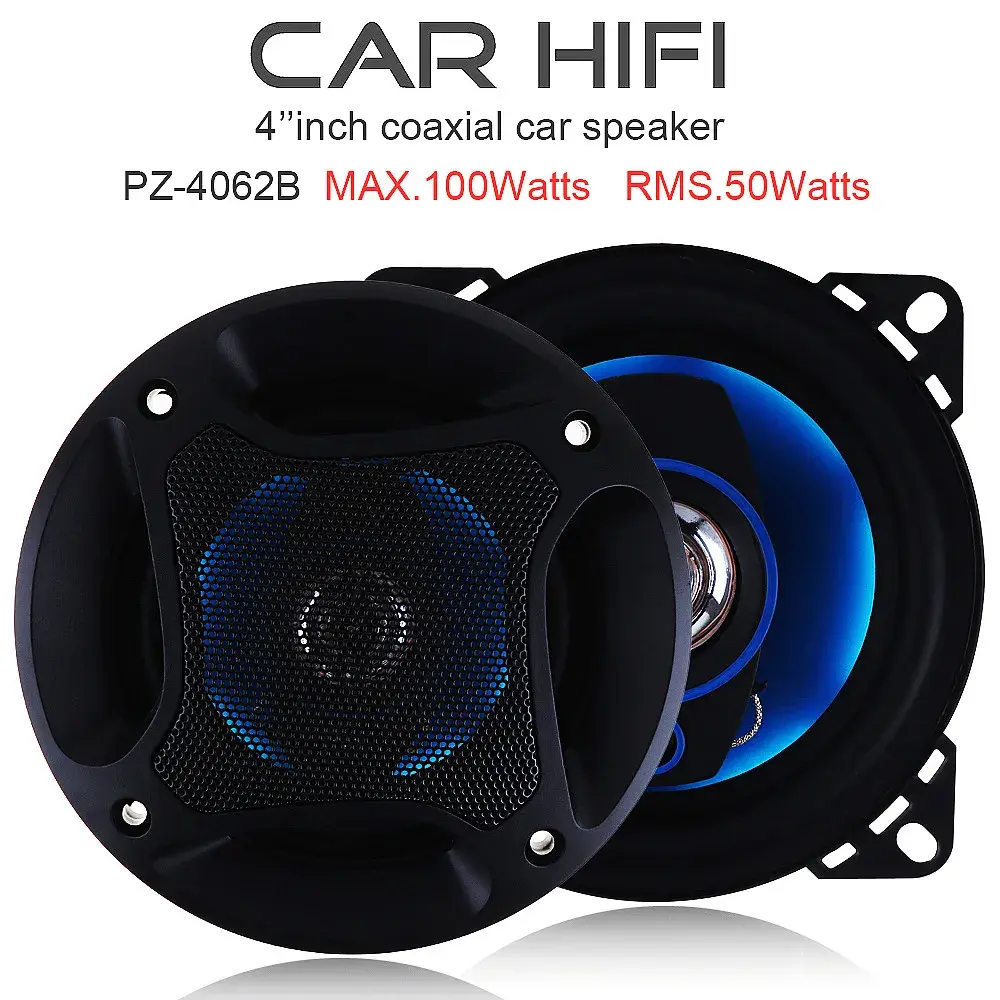 2pcs 4 Inch 3 Way 100W Car Coaxial Horn Auto Audio Music Stereo Full Range