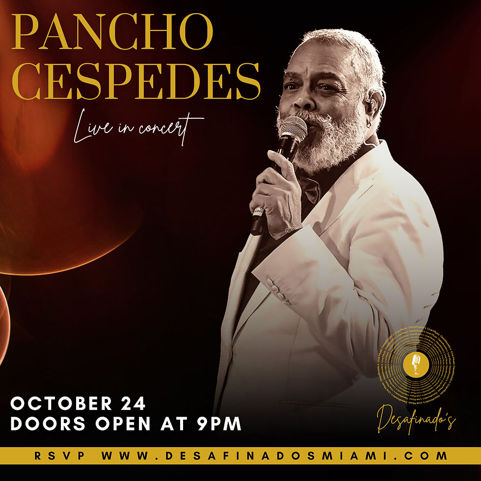 PANCHO CESPEDES LIVE IN CONCERT!
